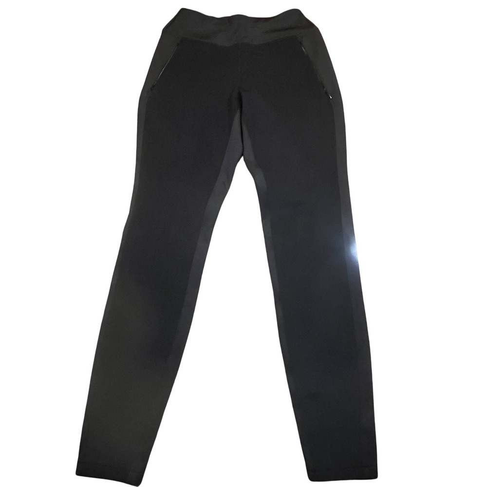 Athleta Stellar ‎ Black High Rise Leggings Women Size 4 Pockets